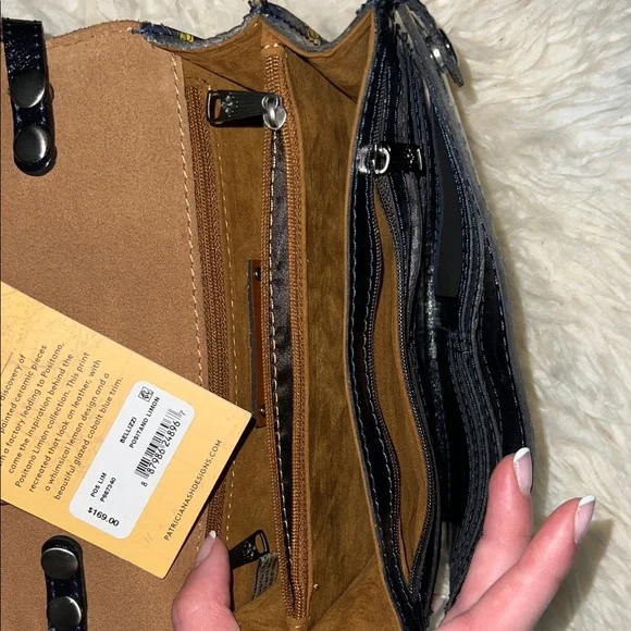 Patricia Nash Black and Yellow Lemon Crossbody Bag - Picture 5 of 10